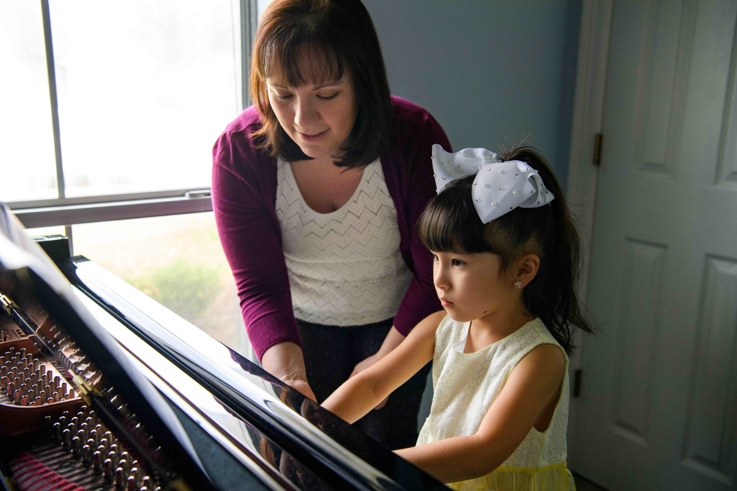 Preschool piano lesson