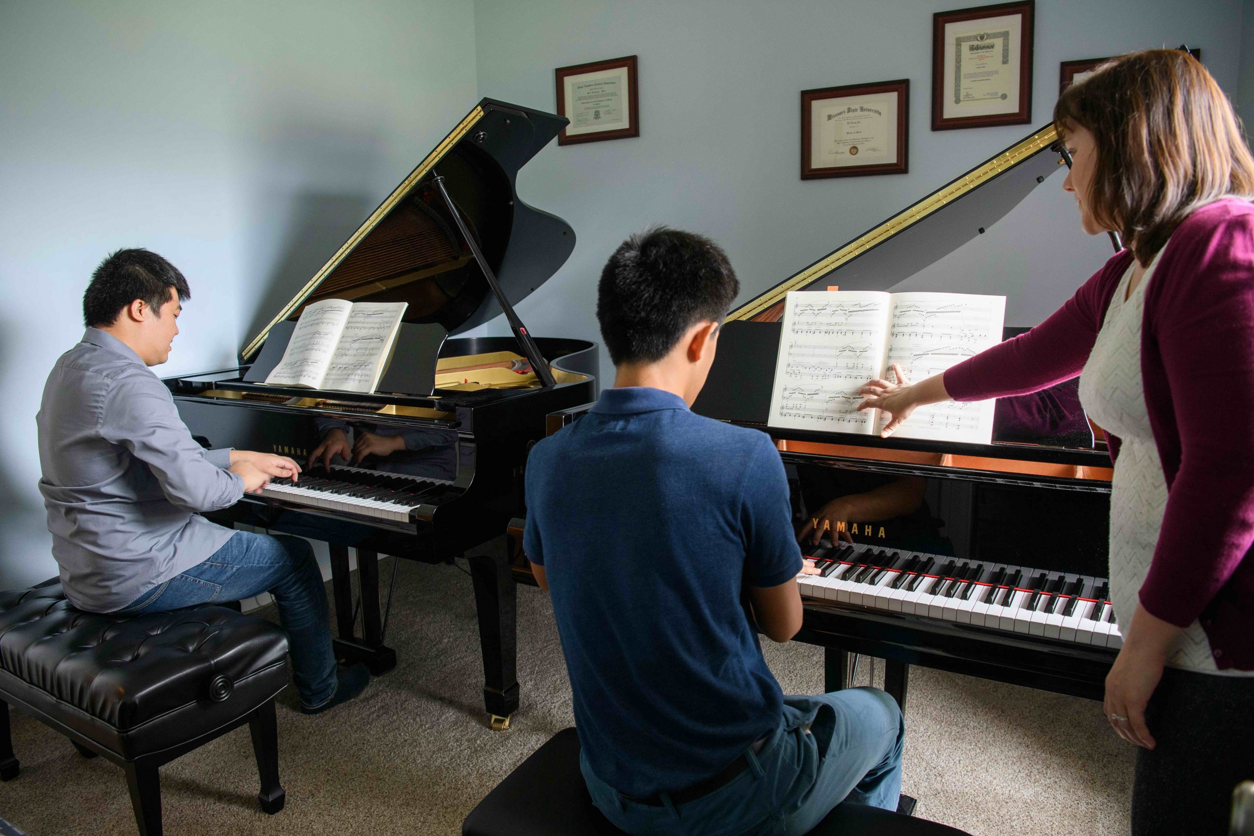 Student Piano Concerto lesson